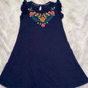 Girls navy dress